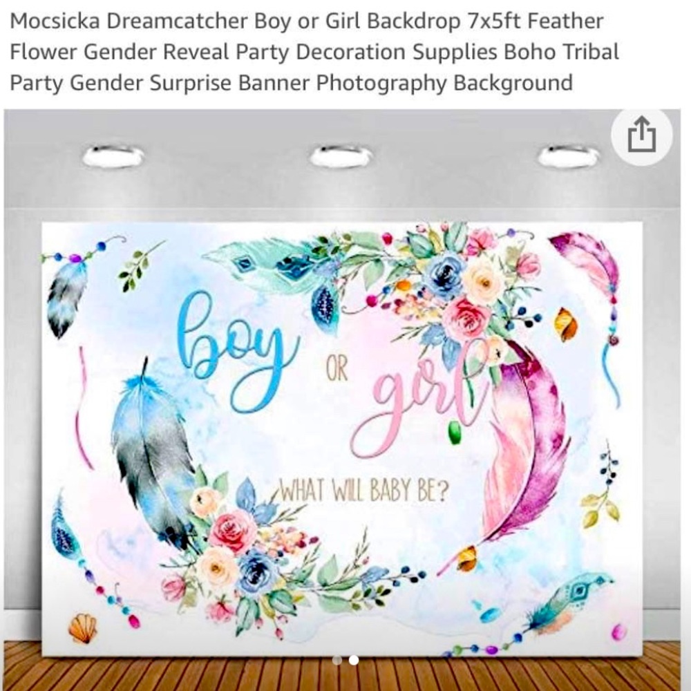 Gender reveal or baby shower decoration/backdrop